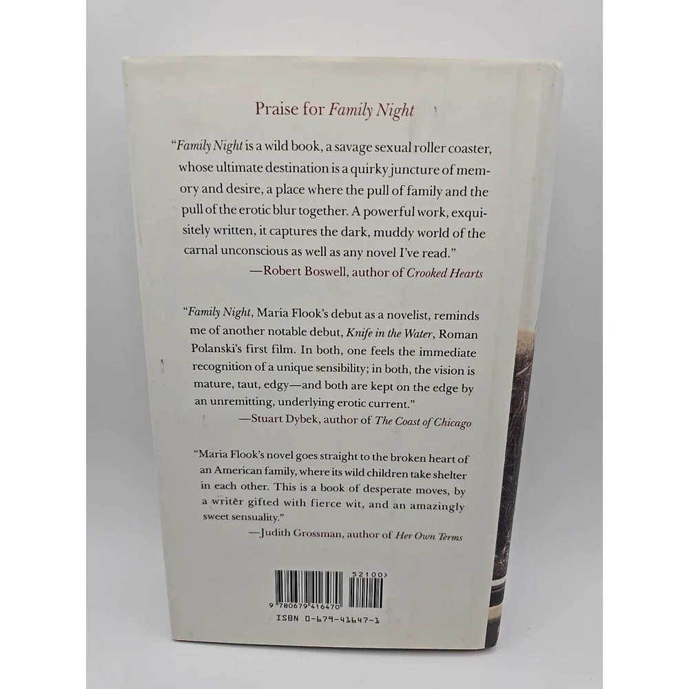 Family Night by Maria Flook‎ : Hardcover Dust Jacket